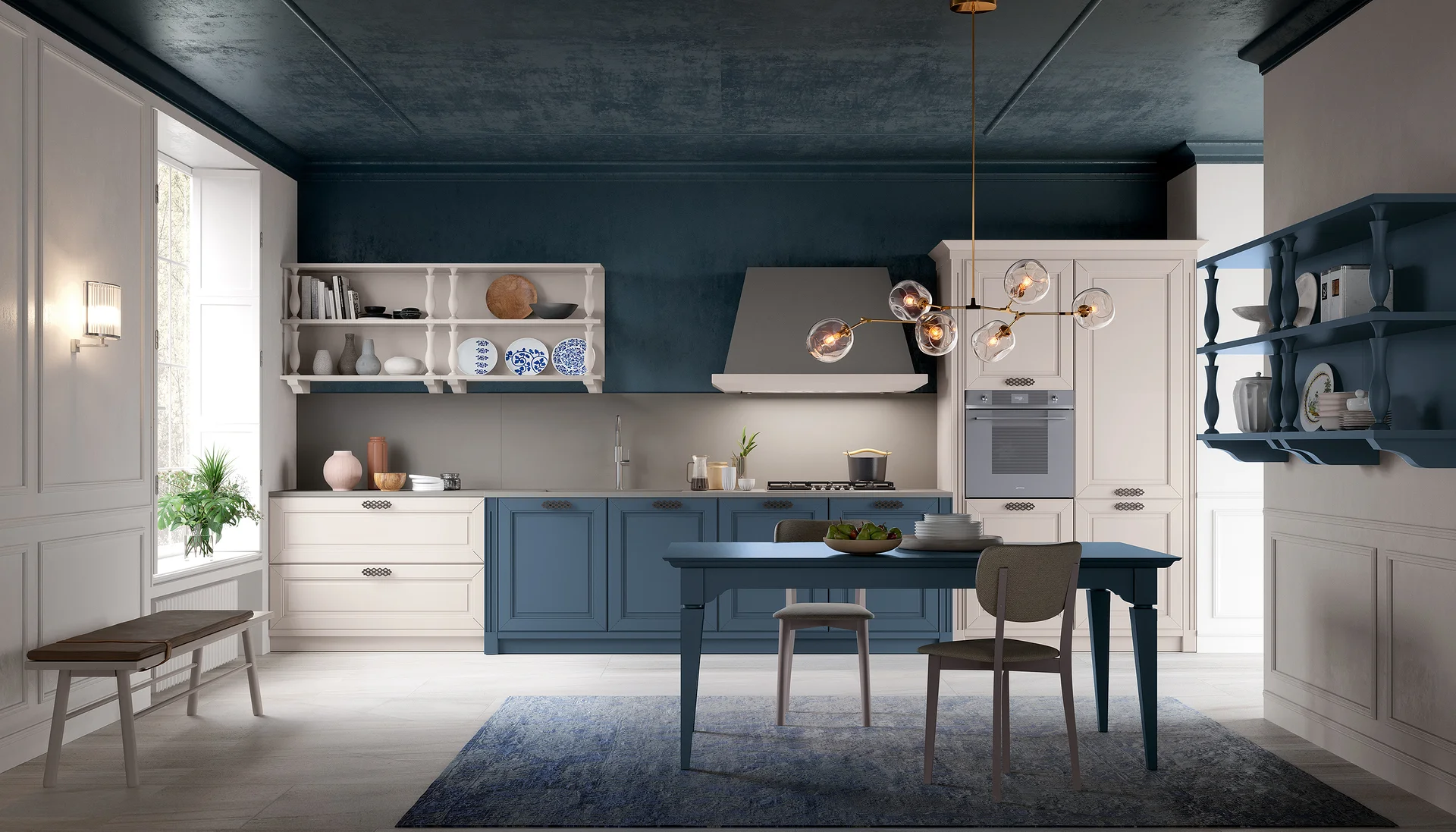 Badrumsrenovering med hjälm märkt Mirex Bygg, verktyg och träskåp.